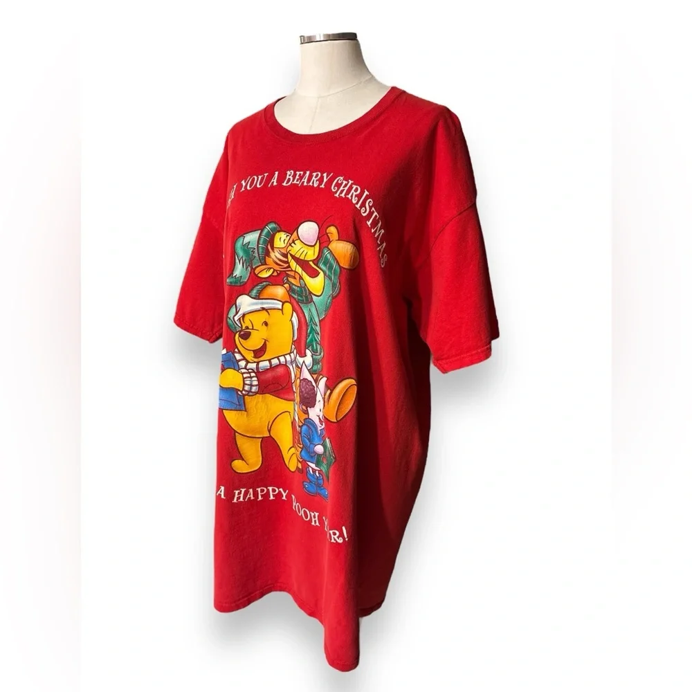 DISNEY Winnie The Pooh Holiday Sleep Shirt VINTAGE